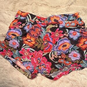 Torrid Multicolor Floral High Waist Shorts